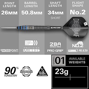 TARGET Darts Jeffrey de Graaf Gen 1 Steel Tip Swiss Point